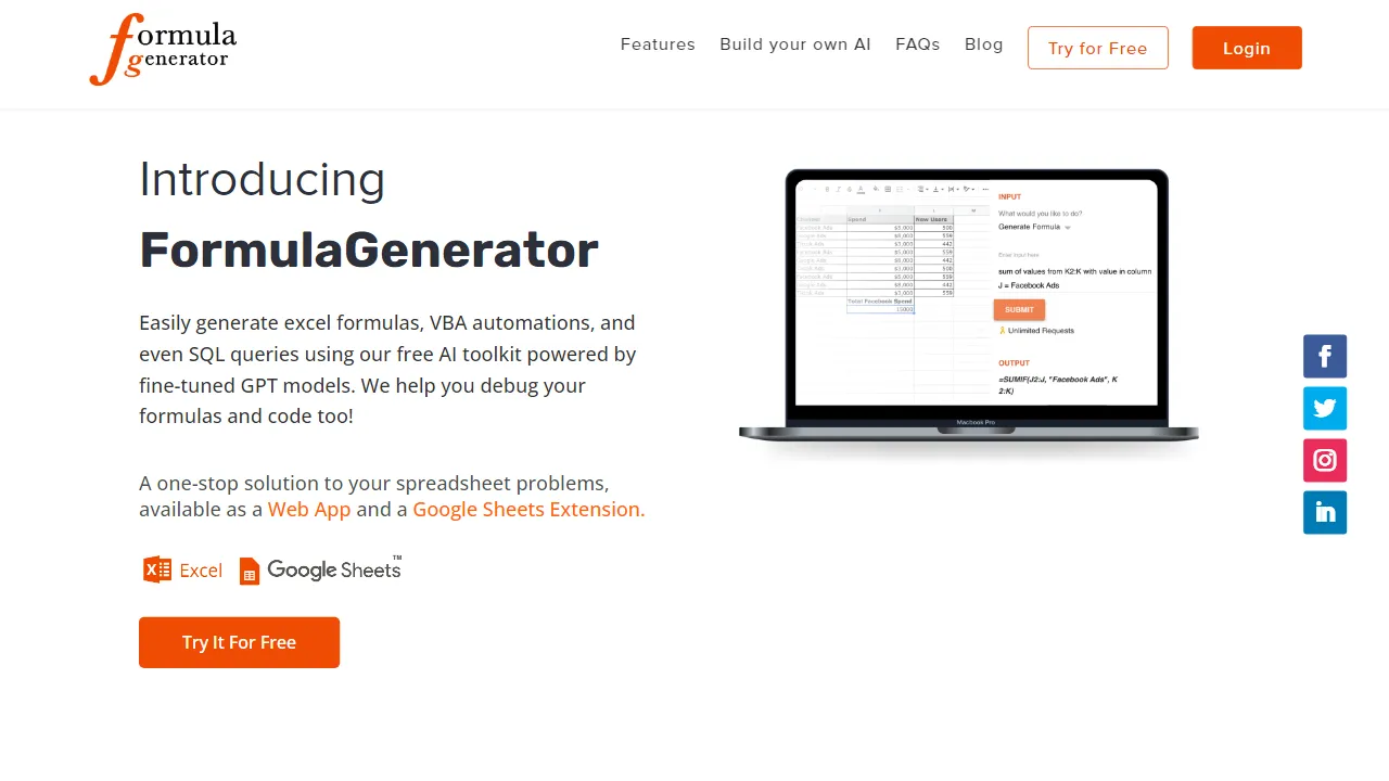 FormulaGenerator.app | FutureHurry