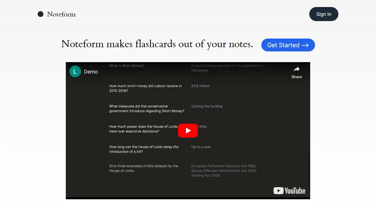 GetNoteForm.com | FutureHurry