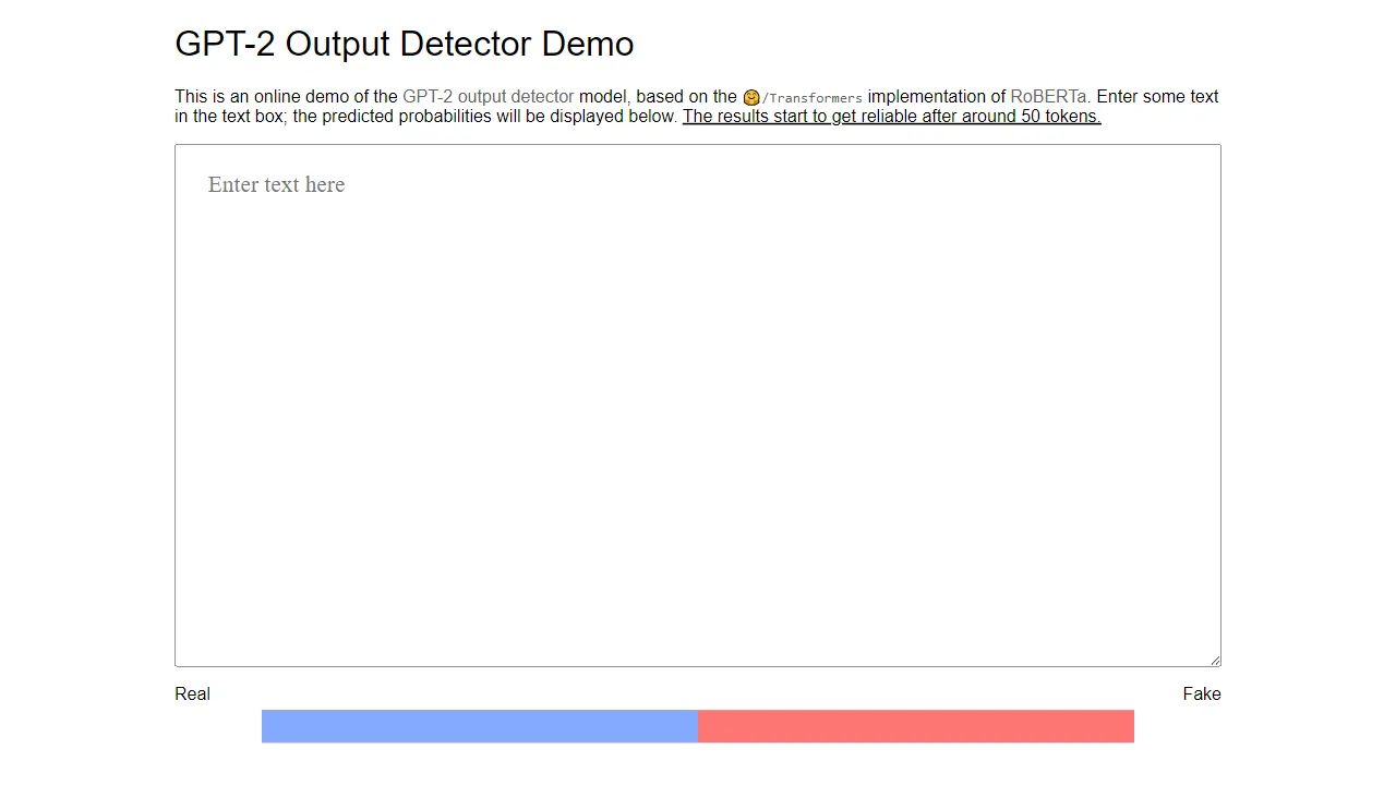 GPT-2 Output Detector | FutureHurry