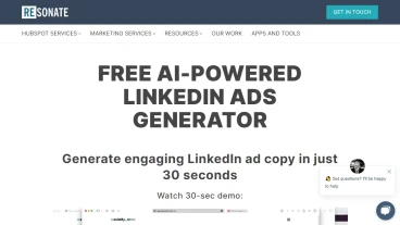 Resonate AI LinkedIn Ads Generator | FutureHurry