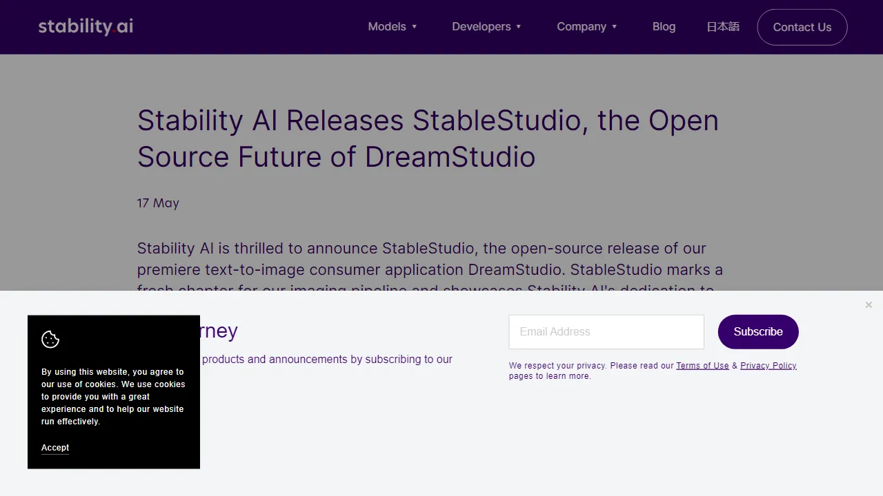 Stability AI - StableStudio | FutureHurry