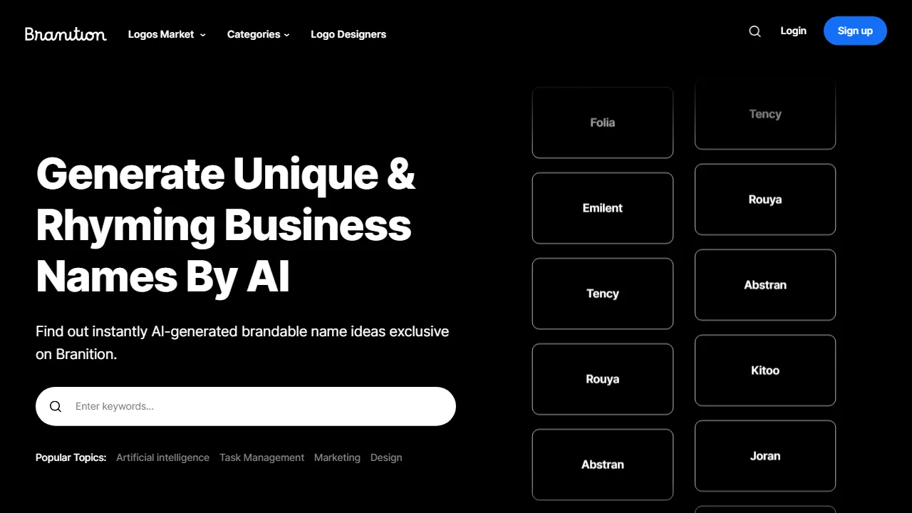 Branition Business Name Generator | FutureHurry