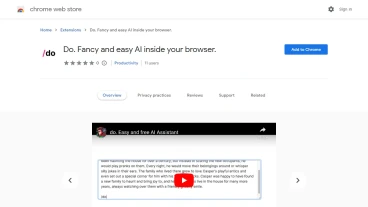 Do. Fancy and easy AI inside your browser | FutureHurry