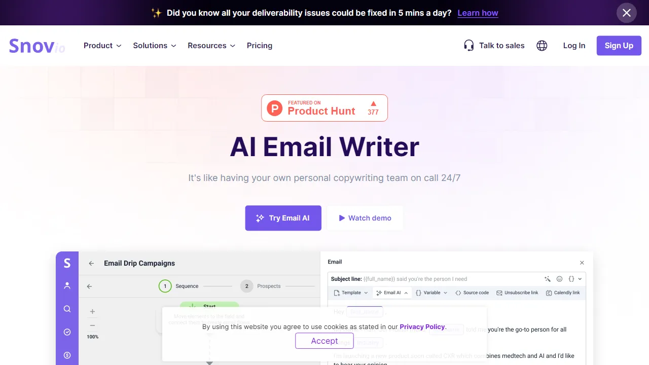 Snov.io AI Email Writer | FutureHurry