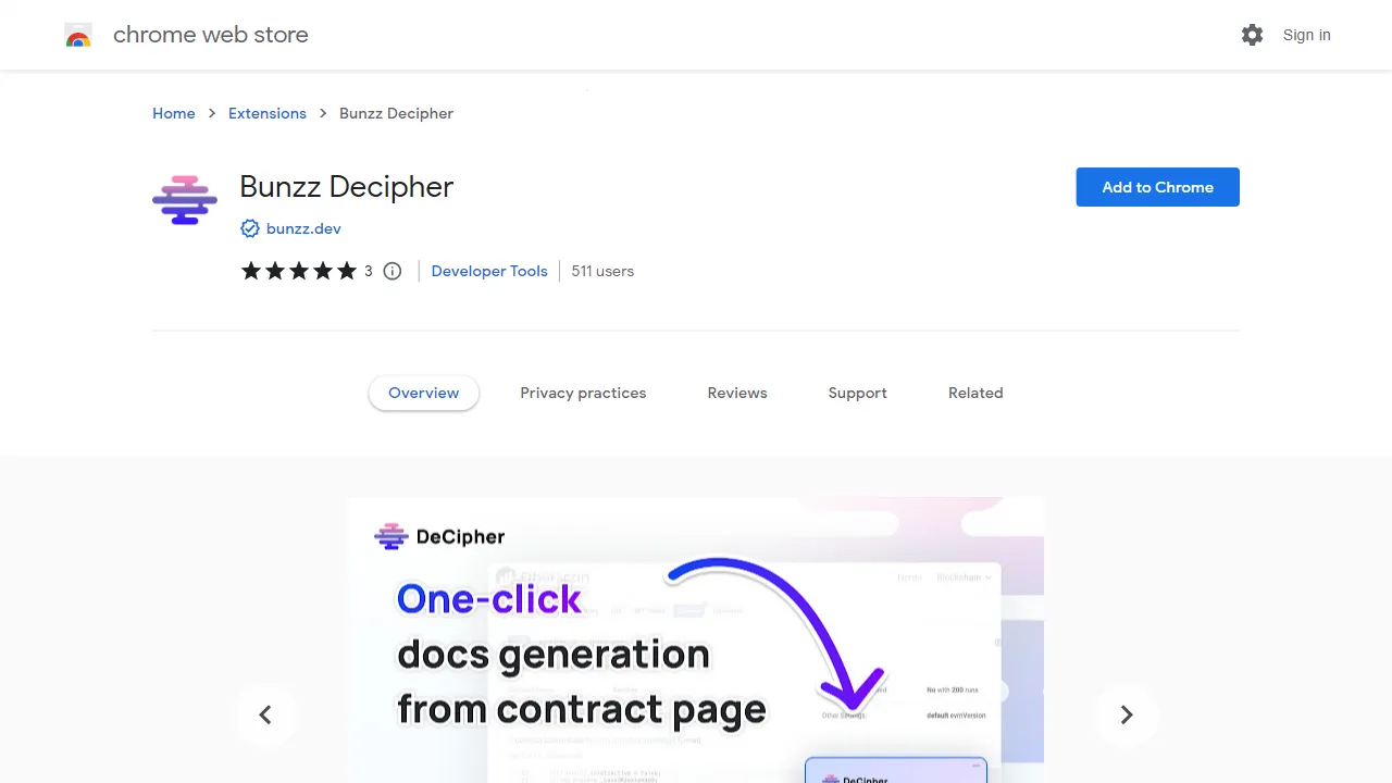 Bunzz Decipher Chrome Extension | FutureHurry