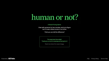 Human or Not | FutureHurry