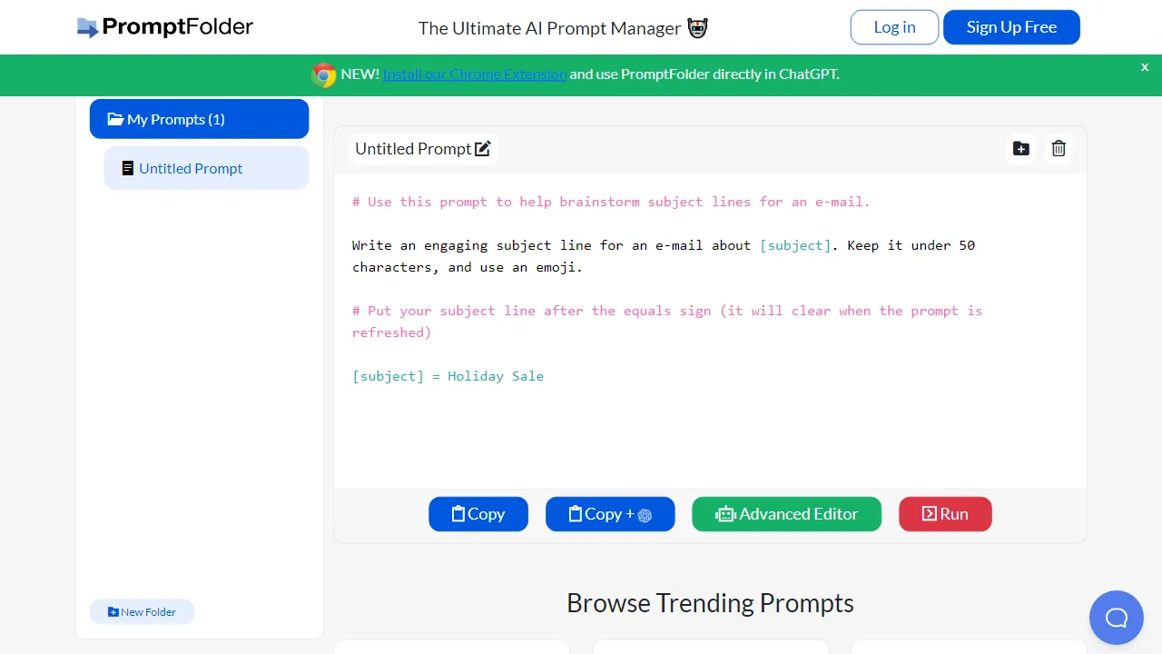 PromptFolder | FutureHurry