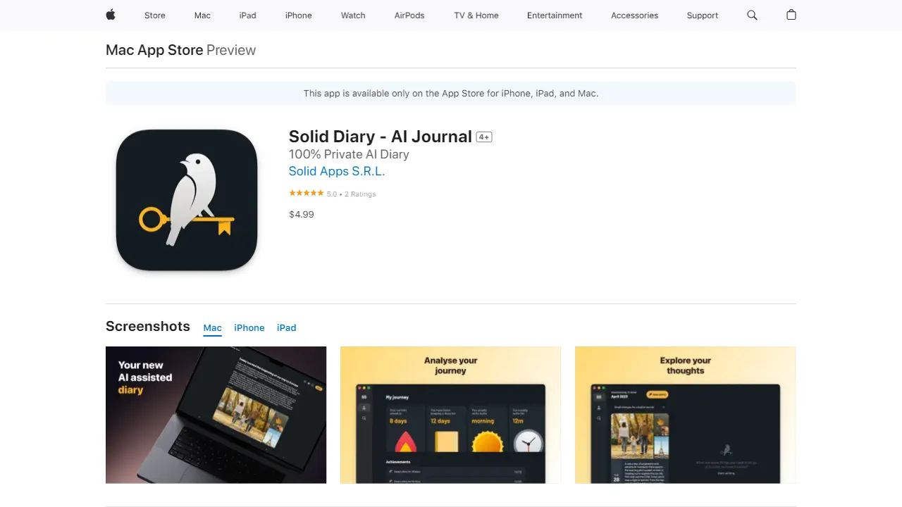 Solid Diary - AI Journal | FutureHurry