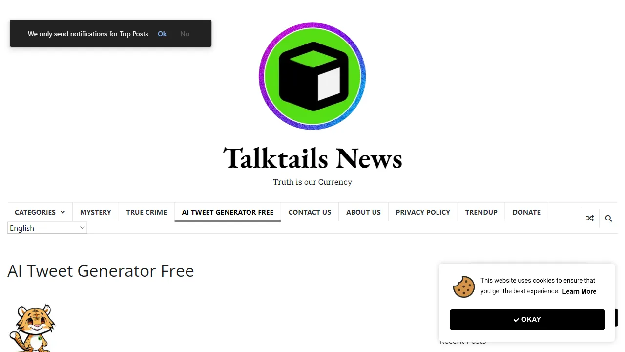 Talktails AI Tweet Generator | FutureHurry