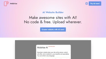 Mobirise AI Website Builder | FutureHurry