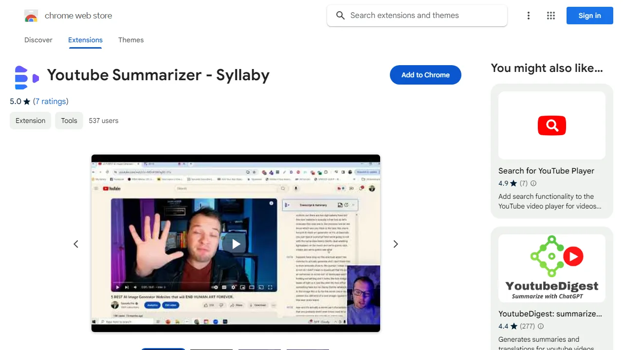 Syllaby - Chrome Web Store | FutureHurry