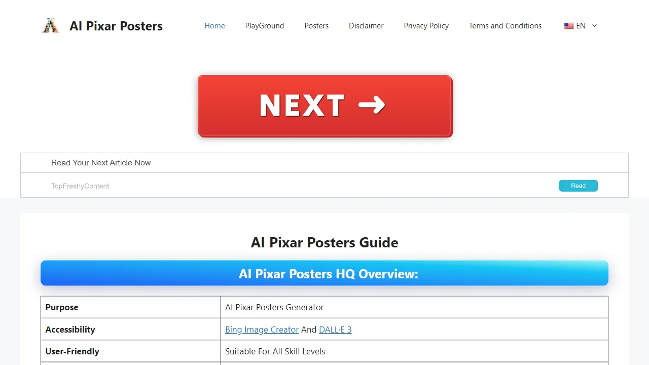 AI Pixar Posters | FutureHurry