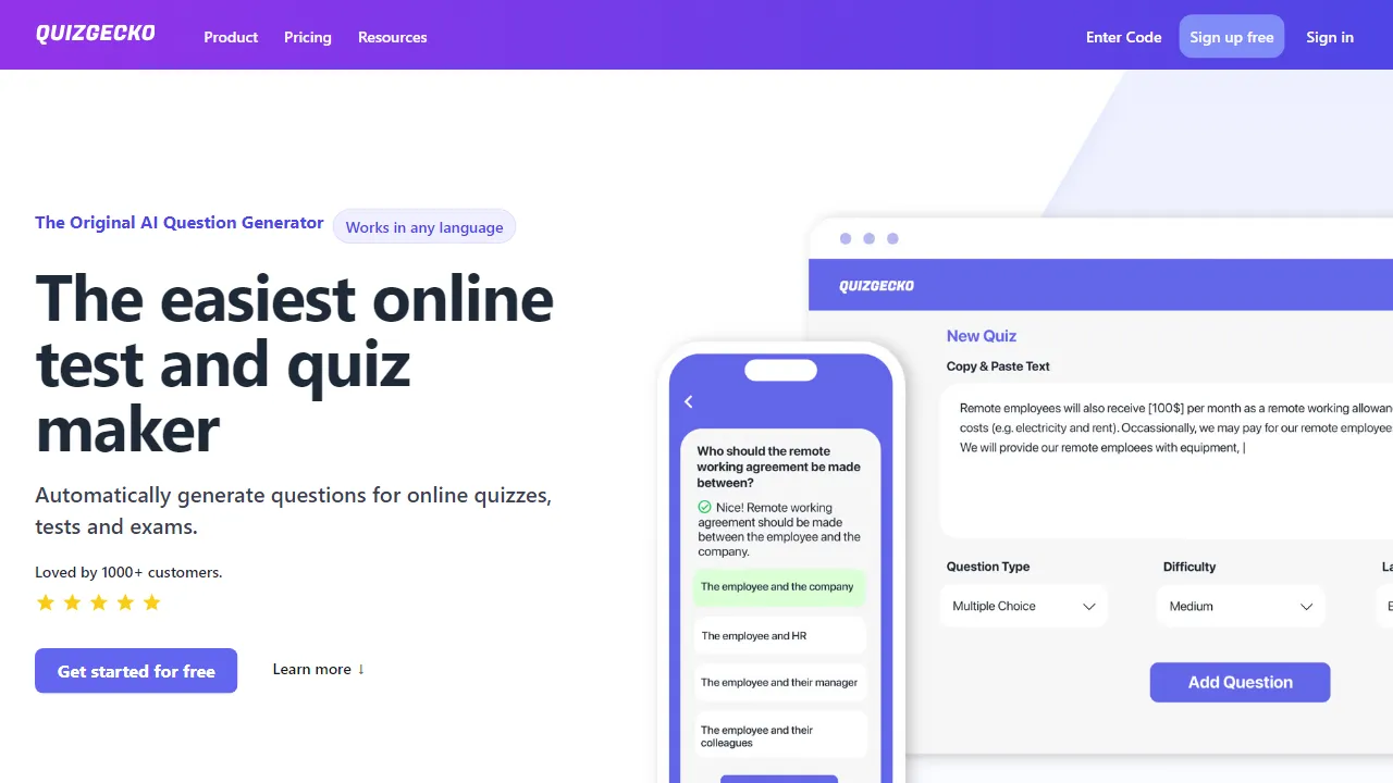 Quizgecko.com | FutureHurry