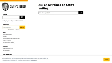 Seth's Blog Bot - Chat Thing | FutureHurry
