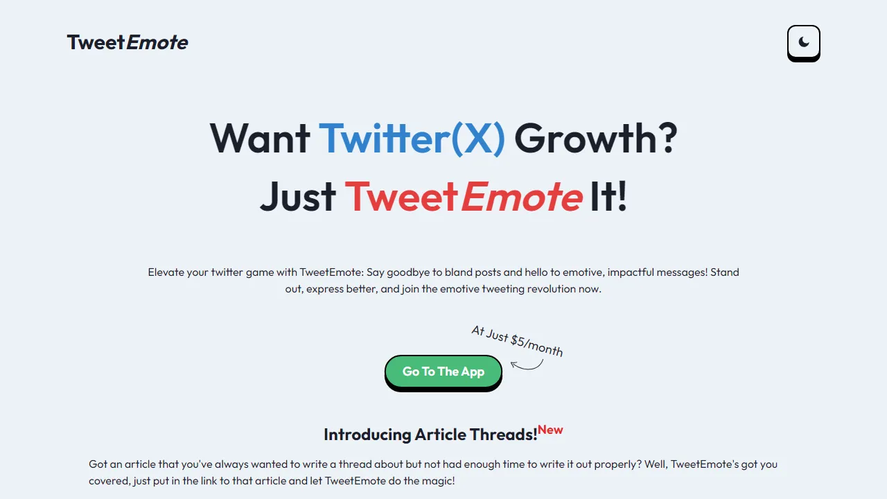 TweetEmote | FutureHurry