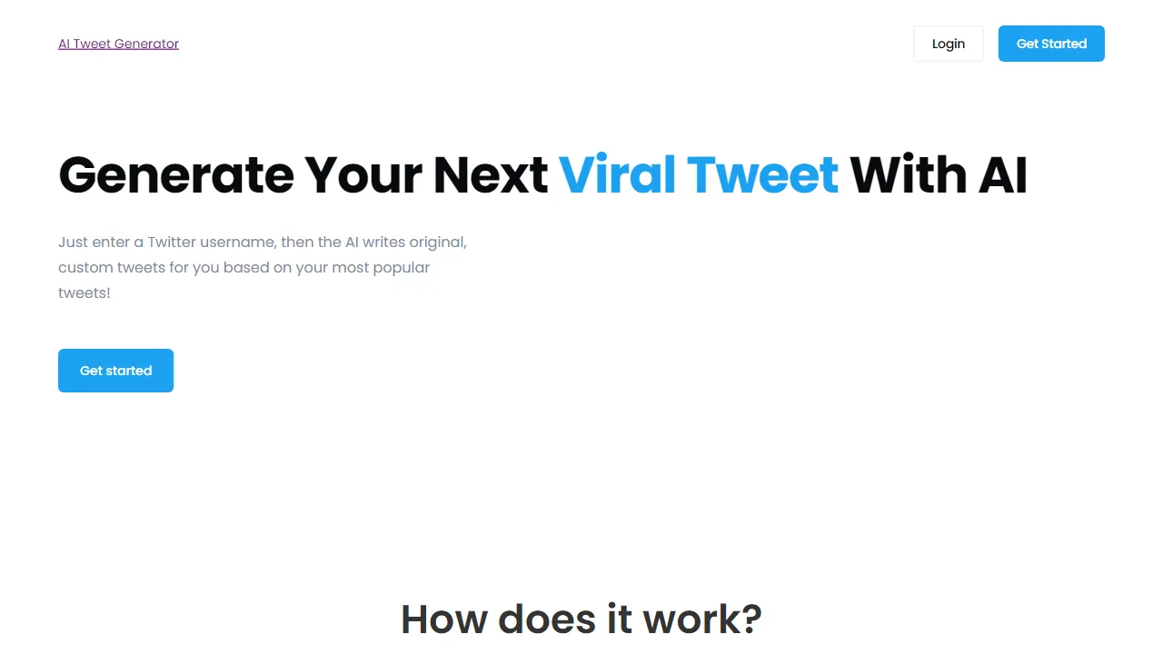 AI Tweet Generator | FutureHurry