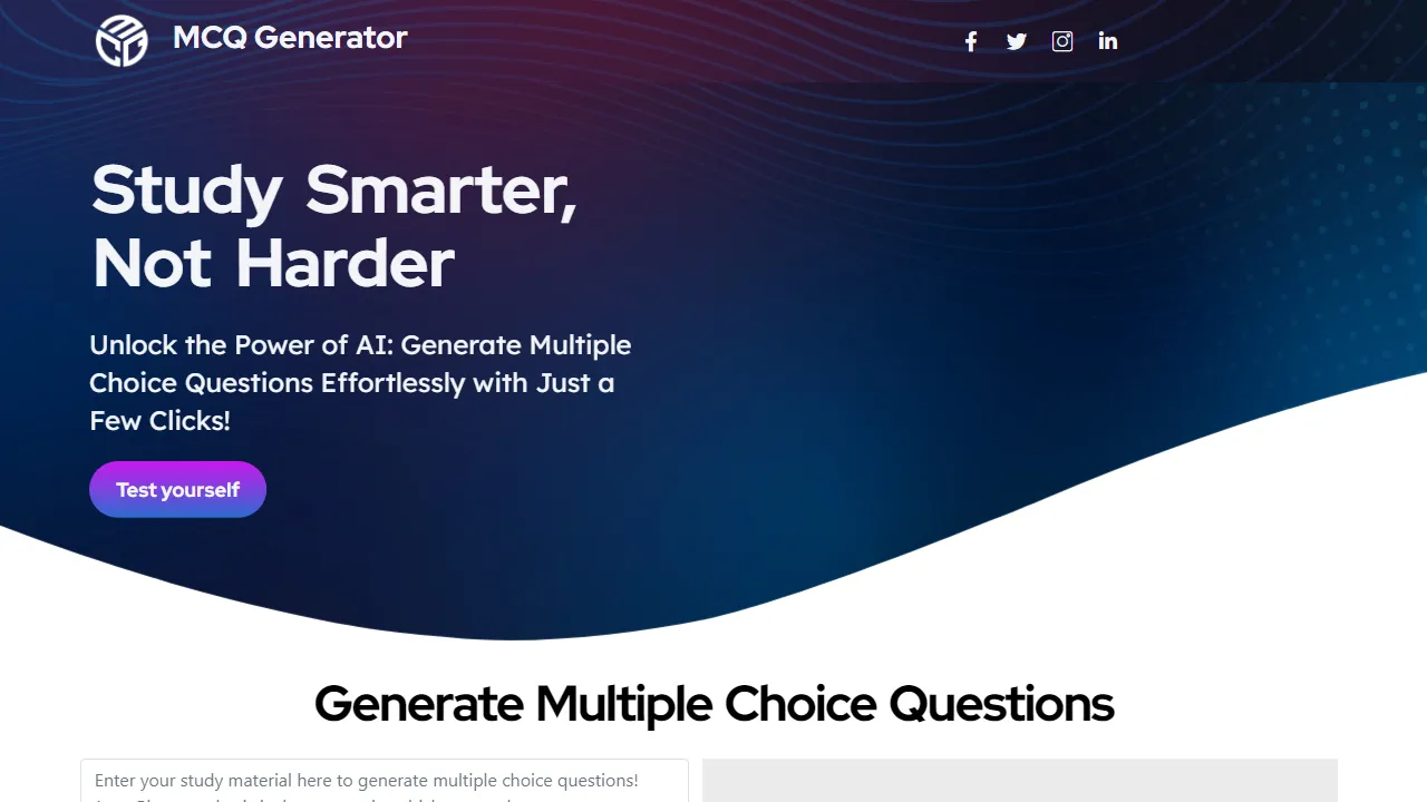 MCQGenerator.com | FutureHurry