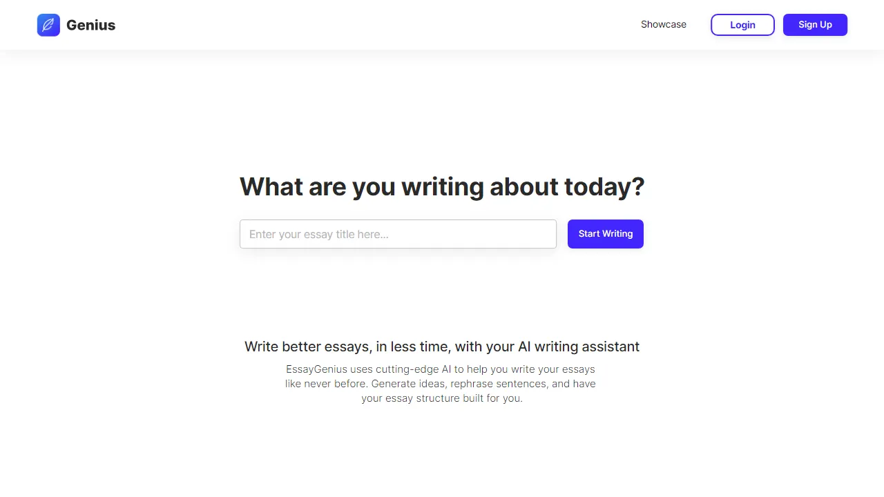 EssayGenius.AI | FutureHurry