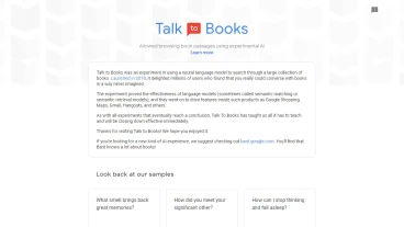 Talk to Books by Google AI | FutureHurry