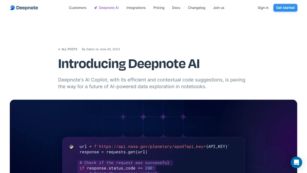 Deepnote | FutureHurry