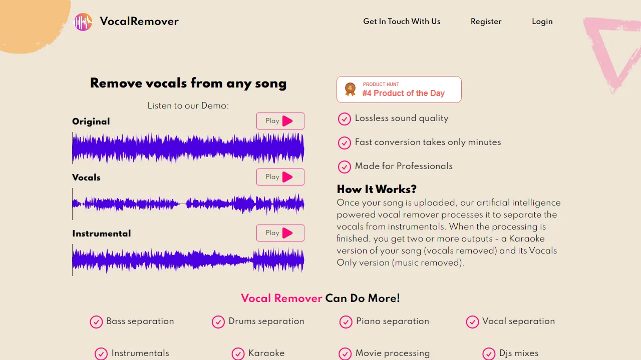 Vocal Remover | FutureHurry