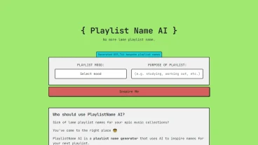 Playlistnameai.com | FutureHurry