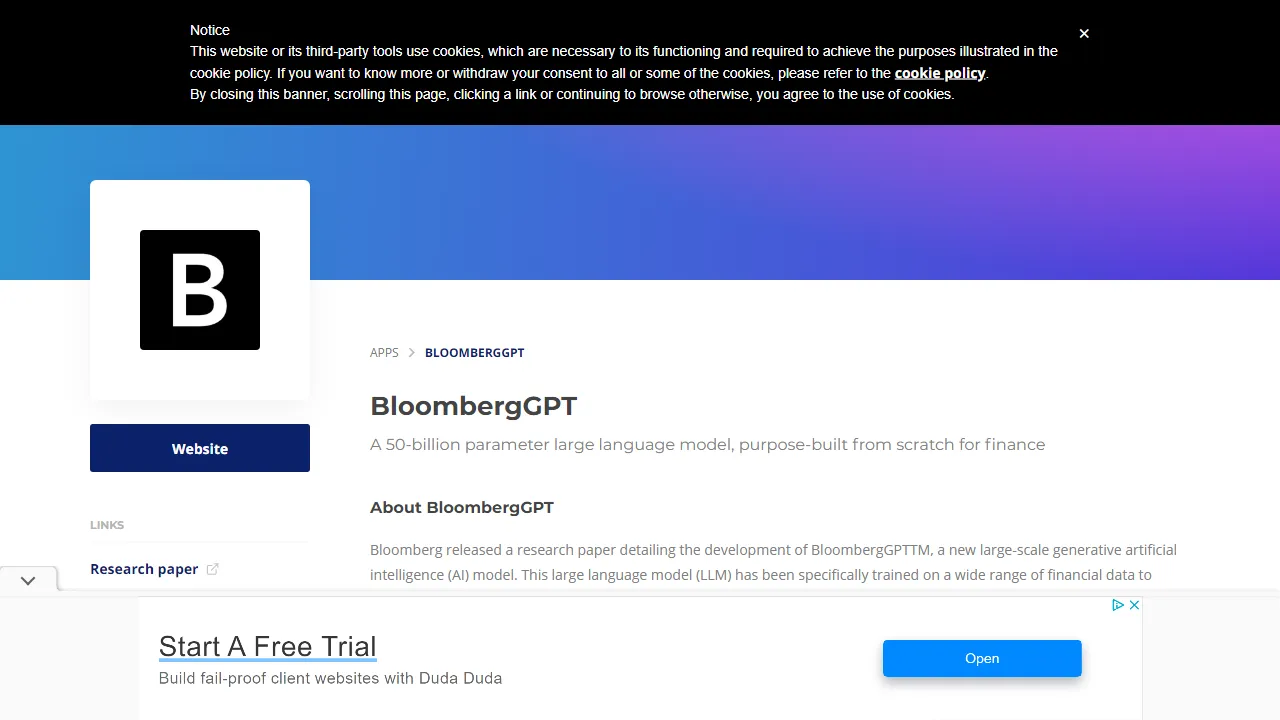 GPT3Demo - BloombergGPT | FutureHurry