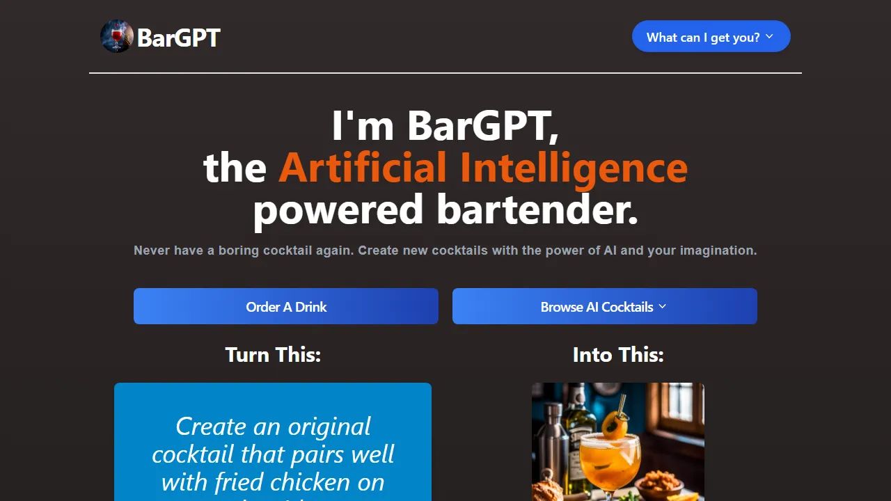 BarGPT.app | FutureHurry